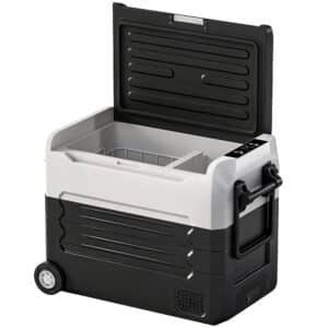 Kompressorkøler 50L -20â-20â elektrisk køletaske med dobbeltzone temperaturkontrol APP LED batteribeskyttelse foldehåndtag